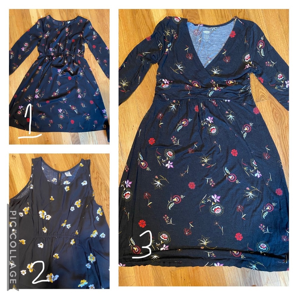 3 floral maternity dresses